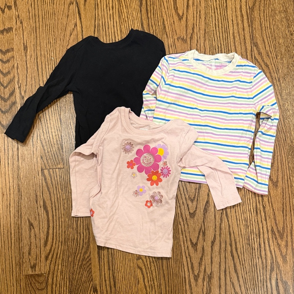2T Long Sleeve T Shirt Bundle.  Crew Cuts, Jumping Beans , Old Navy